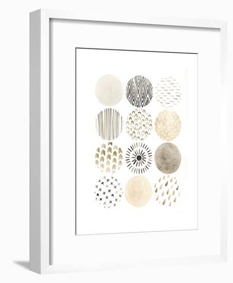 Neutral Pattern Play II-June Vess-Framed Art Print