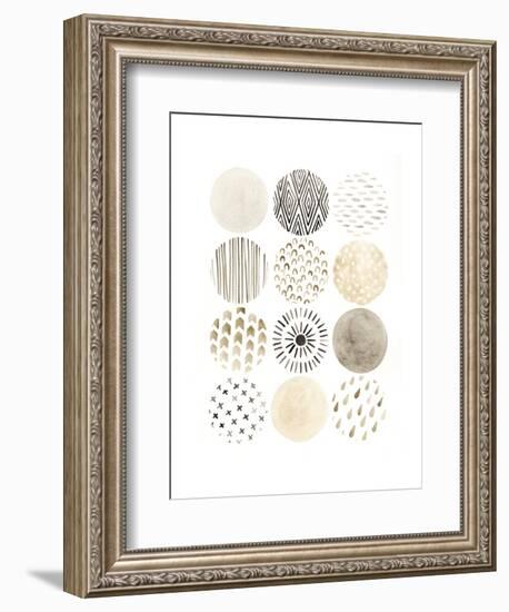 Neutral Pattern Play II-June Vess-Framed Art Print