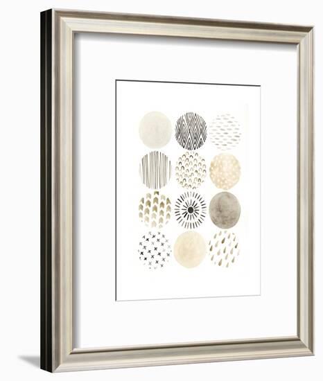 Neutral Pattern Play II-June Vess-Framed Art Print