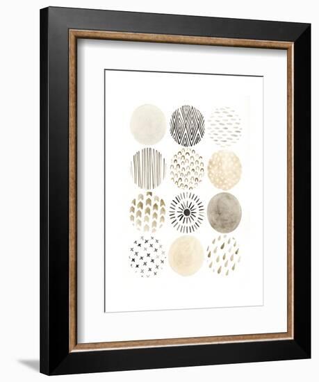 Neutral Pattern Play II-June Vess-Framed Art Print