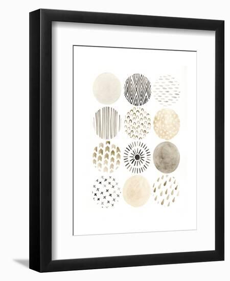 Neutral Pattern Play II-June Vess-Framed Art Print