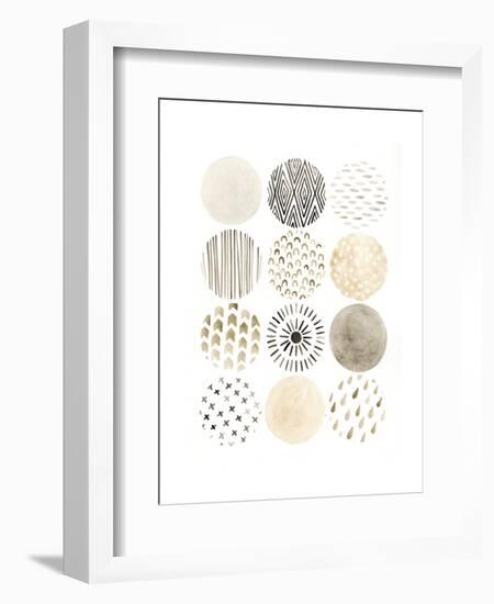 Neutral Pattern Play II-June Vess-Framed Art Print