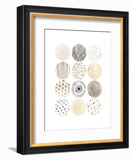 Neutral Pattern Play II-June Vess-Framed Art Print