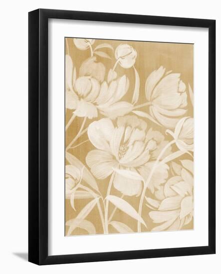 Neutral Peonies I-Grace Popp-Framed Art Print