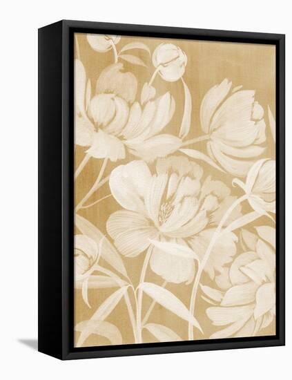 Neutral Peonies I-Grace Popp-Framed Stretched Canvas