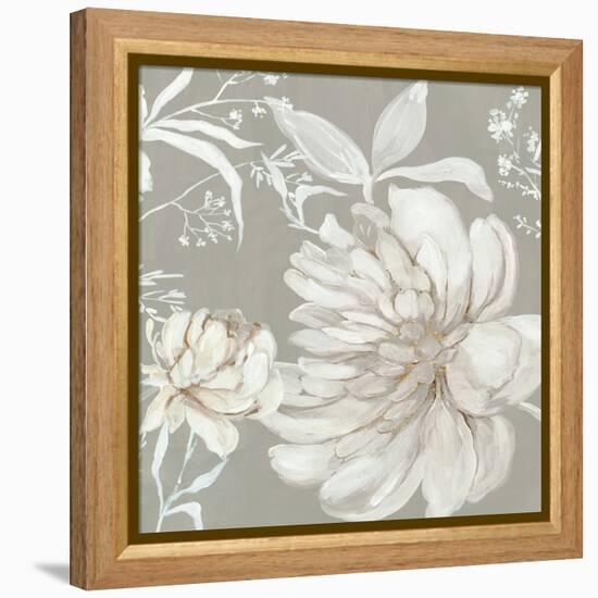 Neutral Peony I-Asia Jensen-Framed Stretched Canvas