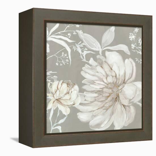 Neutral Peony I-Asia Jensen-Framed Stretched Canvas