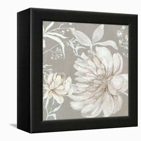 Neutral Peony I-Asia Jensen-Framed Stretched Canvas