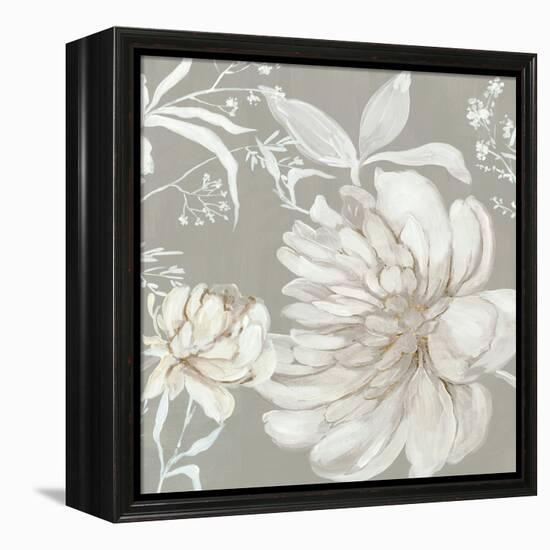 Neutral Peony I-Asia Jensen-Framed Stretched Canvas