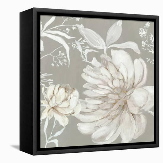 Neutral Peony I-Asia Jensen-Framed Stretched Canvas