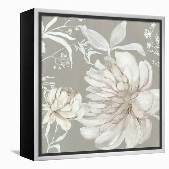 Neutral Peony I-Asia Jensen-Framed Stretched Canvas