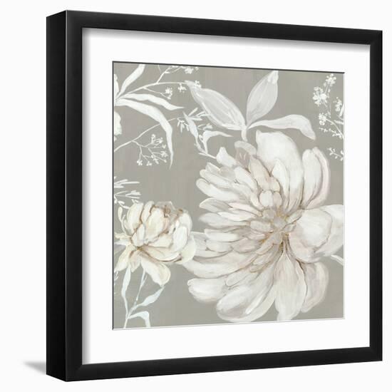 Neutral Peony I-Asia Jensen-Framed Art Print