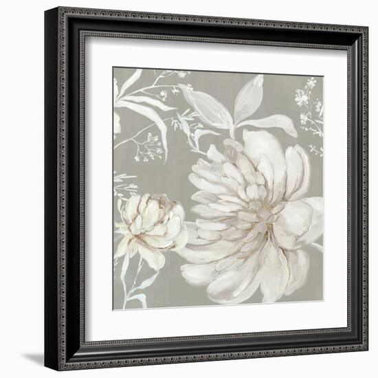 Neutral Peony I-Asia Jensen-Framed Art Print