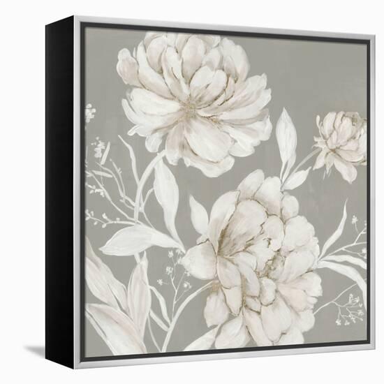 Neutral Peony II-Asia Jensen-Framed Stretched Canvas