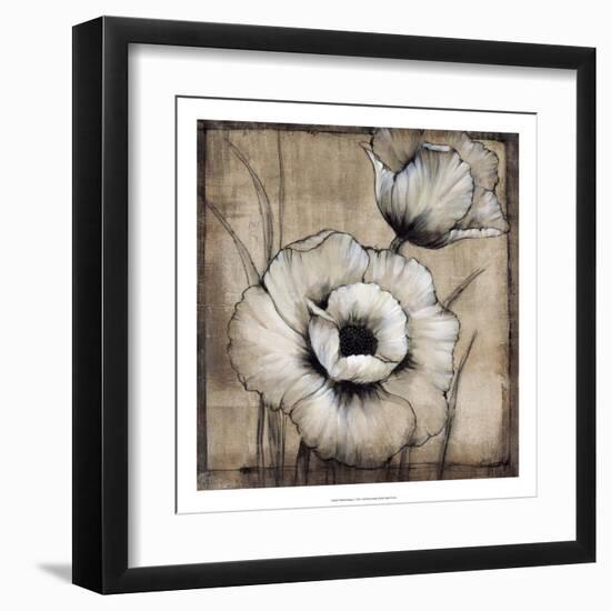 Neutral Poppies I-Tim O'toole-Framed Art Print