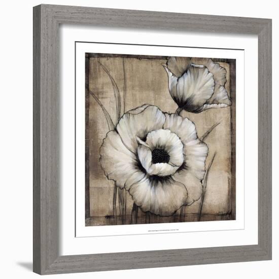 Neutral Poppies I-Tim O'toole-Framed Art Print