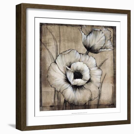 Neutral Poppies I-Tim O'toole-Framed Art Print