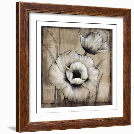 Neutral Poppies I-Tim O'toole-Framed Art Print