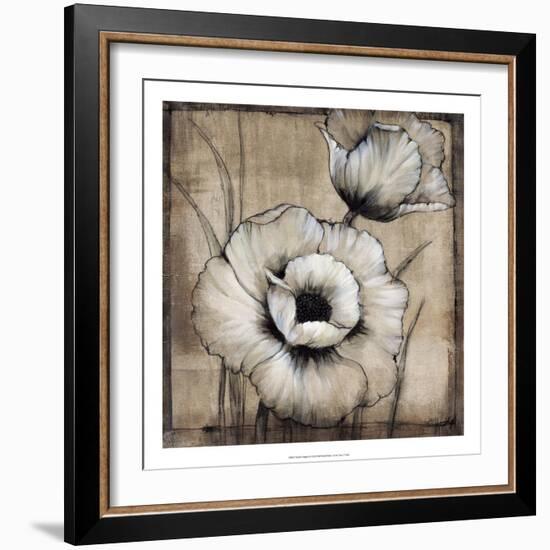 Neutral Poppies I-Tim O'toole-Framed Art Print