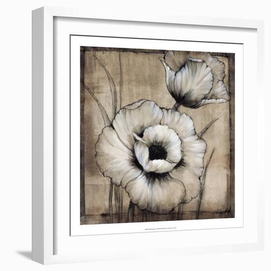 Neutral Poppies I-Tim O'toole-Framed Art Print