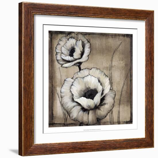 Neutral Poppies II-Tim O'toole-Framed Art Print