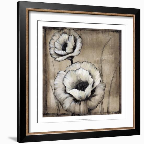 Neutral Poppies II-Tim O'toole-Framed Art Print