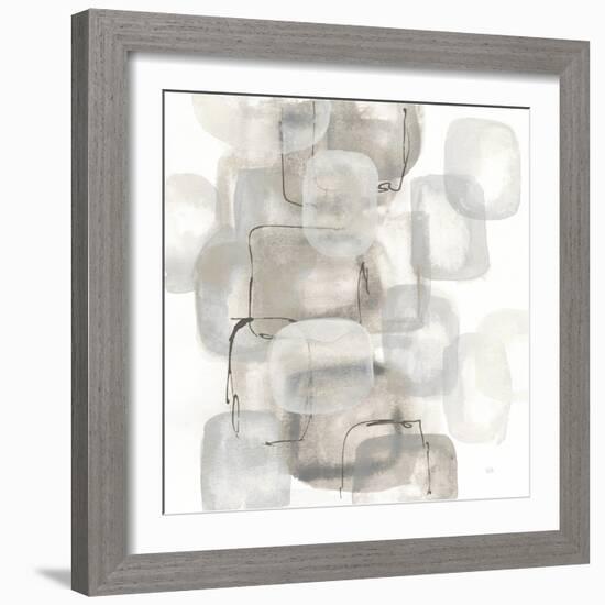 Neutral Stacking I White-Chris Paschke-Framed Art Print