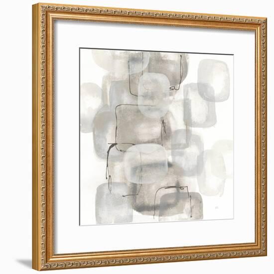 Neutral Stacking I White-Chris Paschke-Framed Art Print