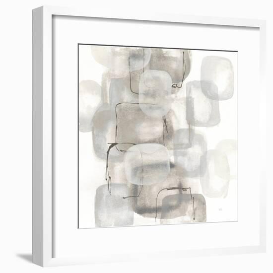 Neutral Stacking I White-Chris Paschke-Framed Art Print