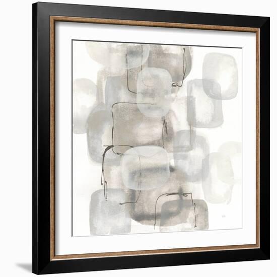 Neutral Stacking I White-Chris Paschke-Framed Art Print