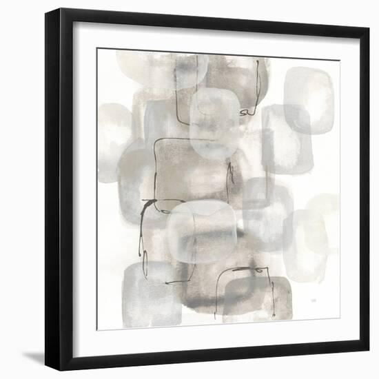 Neutral Stacking I White-Chris Paschke-Framed Art Print