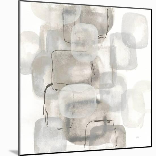 Neutral Stacking I White-Chris Paschke-Mounted Art Print