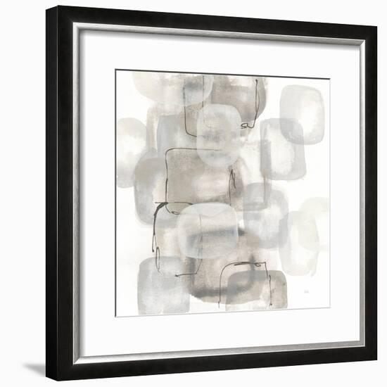 Neutral Stacking I White-Chris Paschke-Framed Art Print