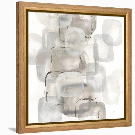 Neutral Stacking I White-Chris Paschke-Framed Stretched Canvas