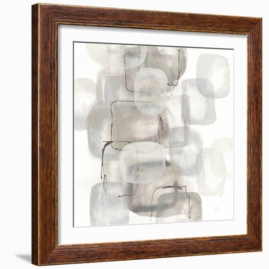 Neutral Stacking I White-Chris Paschke-Framed Premium Giclee Print