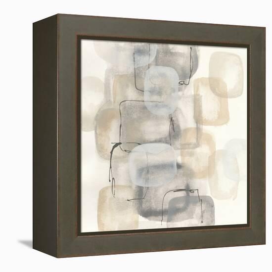 Neutral Stacking I-Chris Paschke-Framed Stretched Canvas