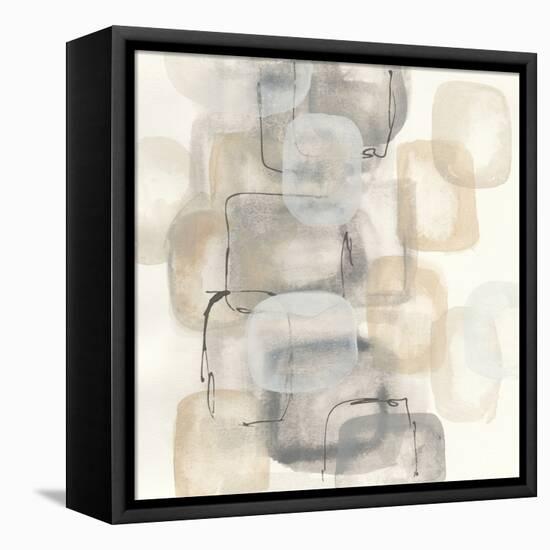 Neutral Stacking I-Chris Paschke-Framed Stretched Canvas