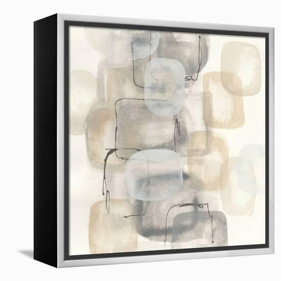 Neutral Stacking I-Chris Paschke-Framed Stretched Canvas