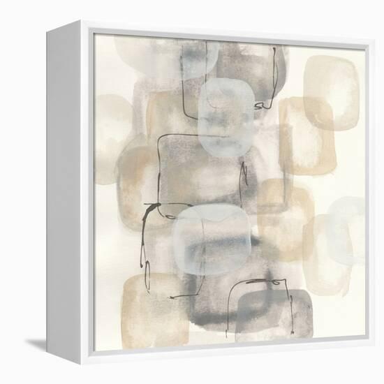 Neutral Stacking I-Chris Paschke-Framed Stretched Canvas