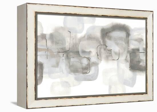 Neutral Stacking IV White-Chris Paschke-Framed Stretched Canvas