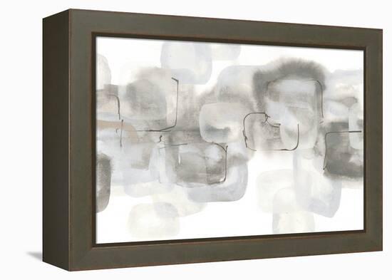 Neutral Stacking IV White-Chris Paschke-Framed Stretched Canvas