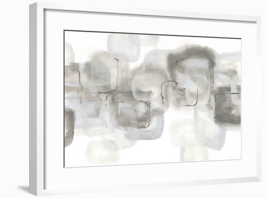 Neutral Stacking IV White-Chris Paschke-Framed Art Print