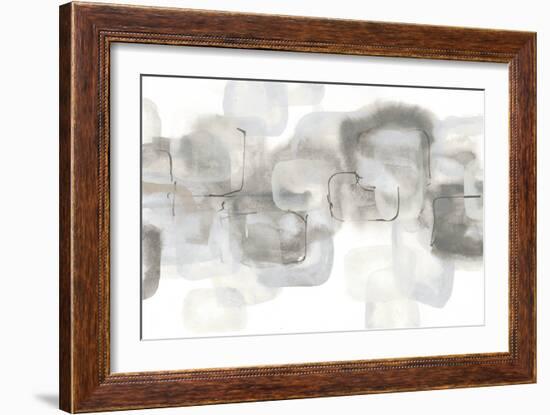 Neutral Stacking IV White-Chris Paschke-Framed Art Print