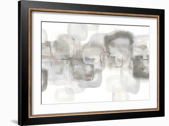 Neutral Stacking IV White-Chris Paschke-Framed Art Print