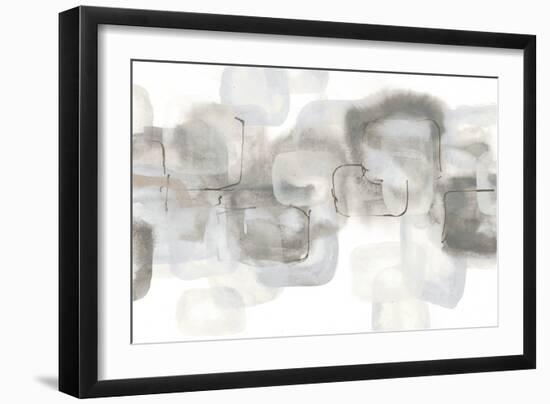 Neutral Stacking IV White-Chris Paschke-Framed Art Print