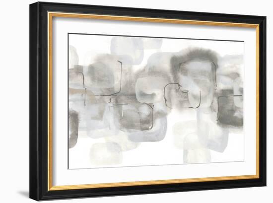 Neutral Stacking IV White-Chris Paschke-Framed Art Print