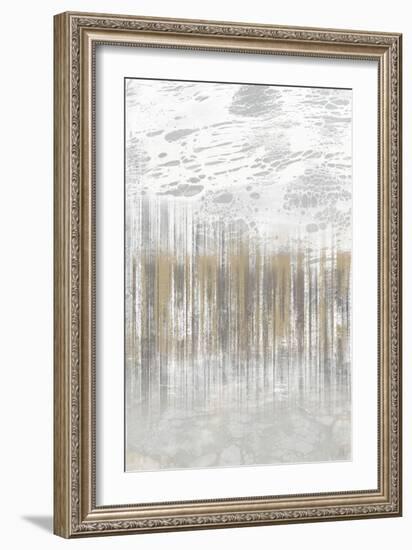 Neutral Staggered Lines I-Jennifer Goldberger-Framed Art Print