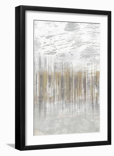 Neutral Staggered Lines I-Jennifer Goldberger-Framed Art Print