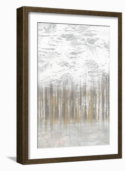 Neutral Staggered Lines II-Jennifer Goldberger-Framed Art Print