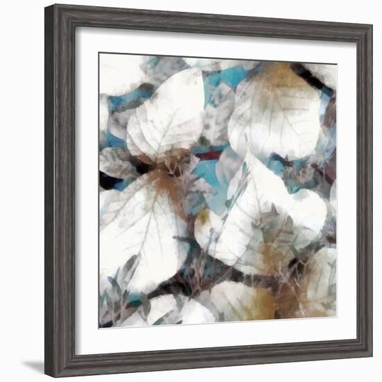 Neutral Summer Leaves III-Alonzo Saunders-Framed Art Print